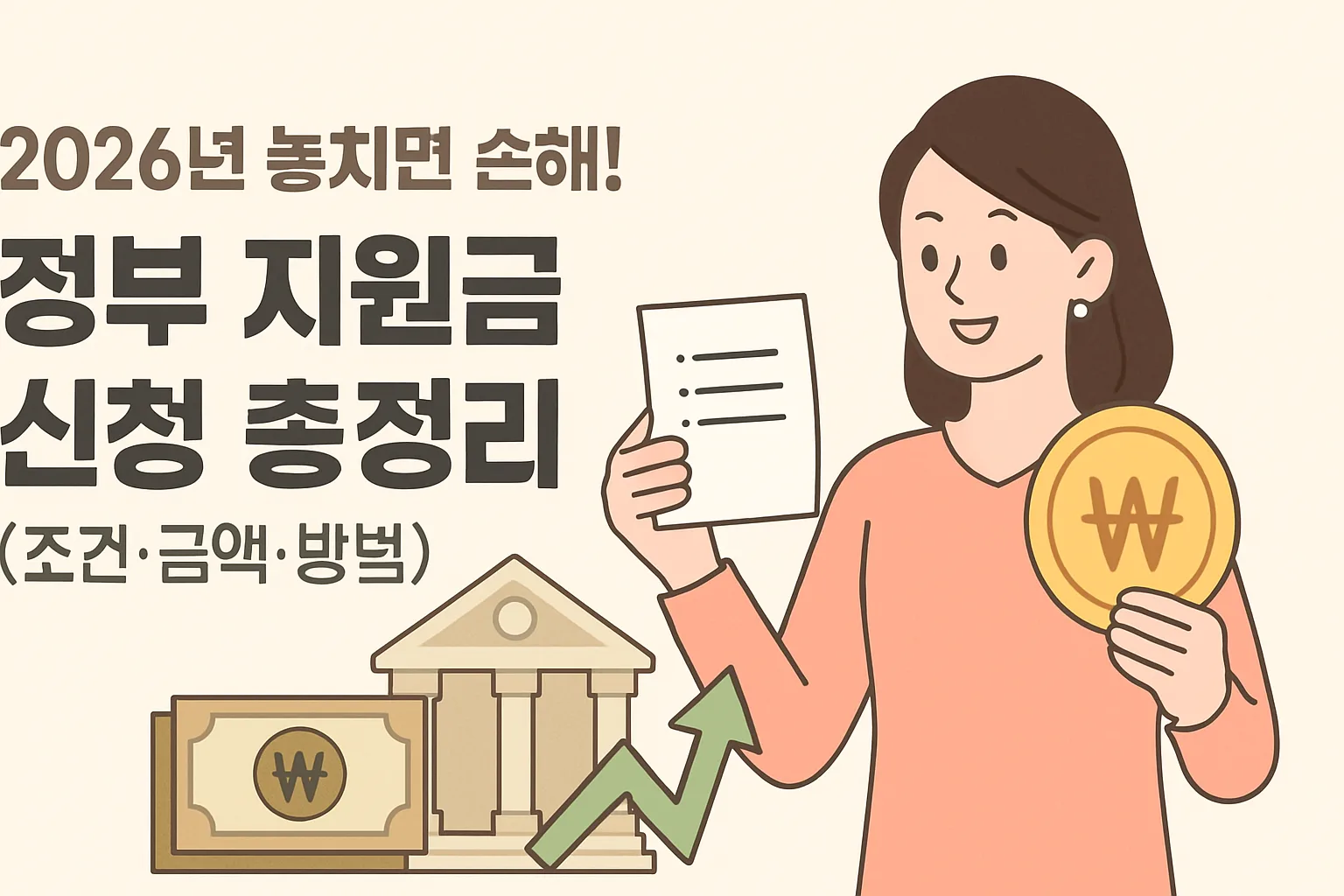 2026 정부 지원금 신청 총정리(조건·금액·방법)