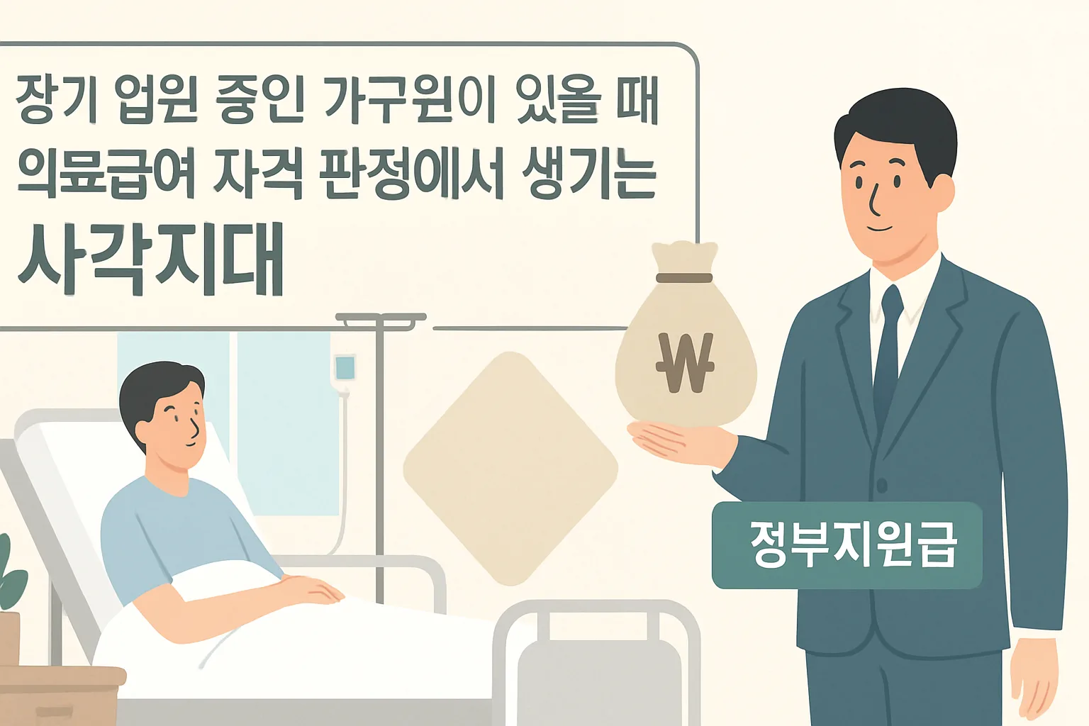 장기 입원 가구원 의료급여 자격 판정 사각지대