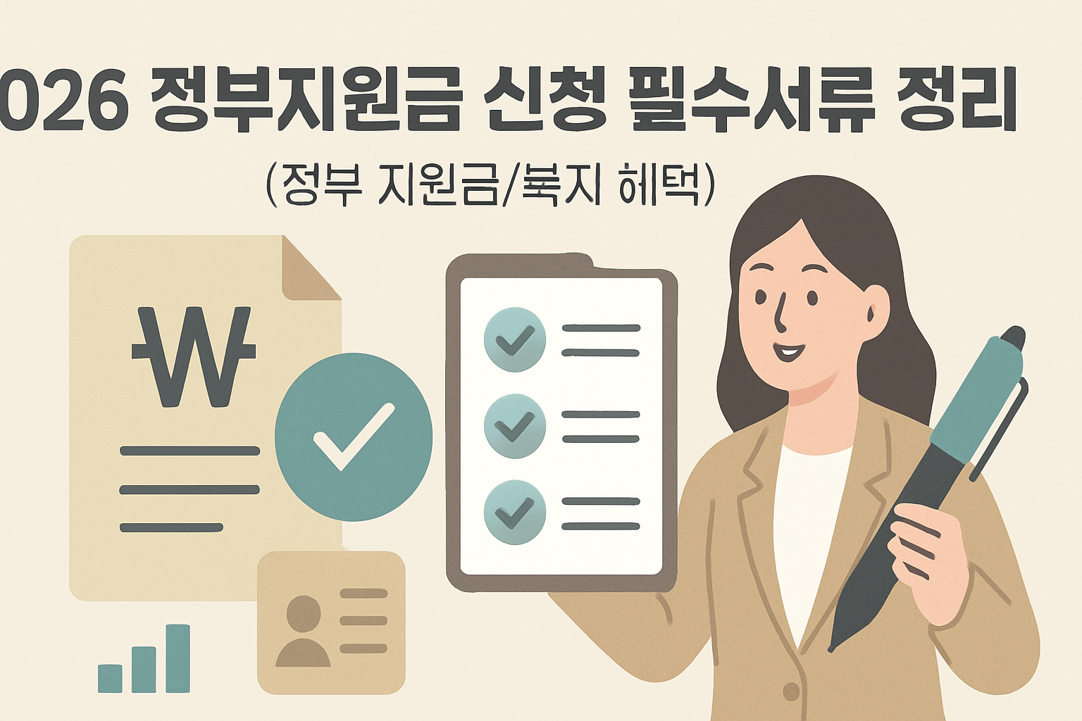 2026 정부지원금 신청 필수서류 정리|발급처·비용