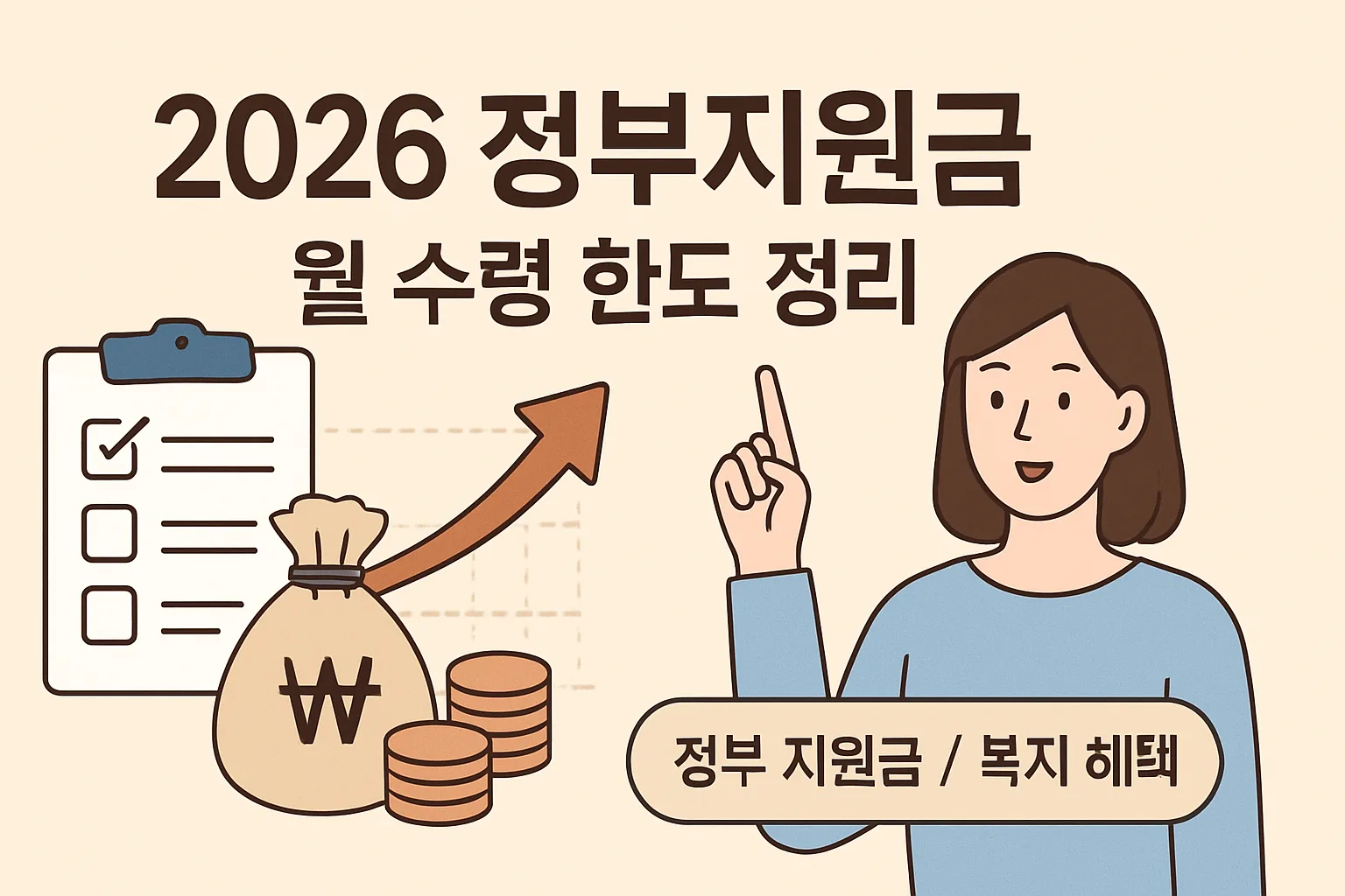2026 정부지원금 월 수령 한도 총정리