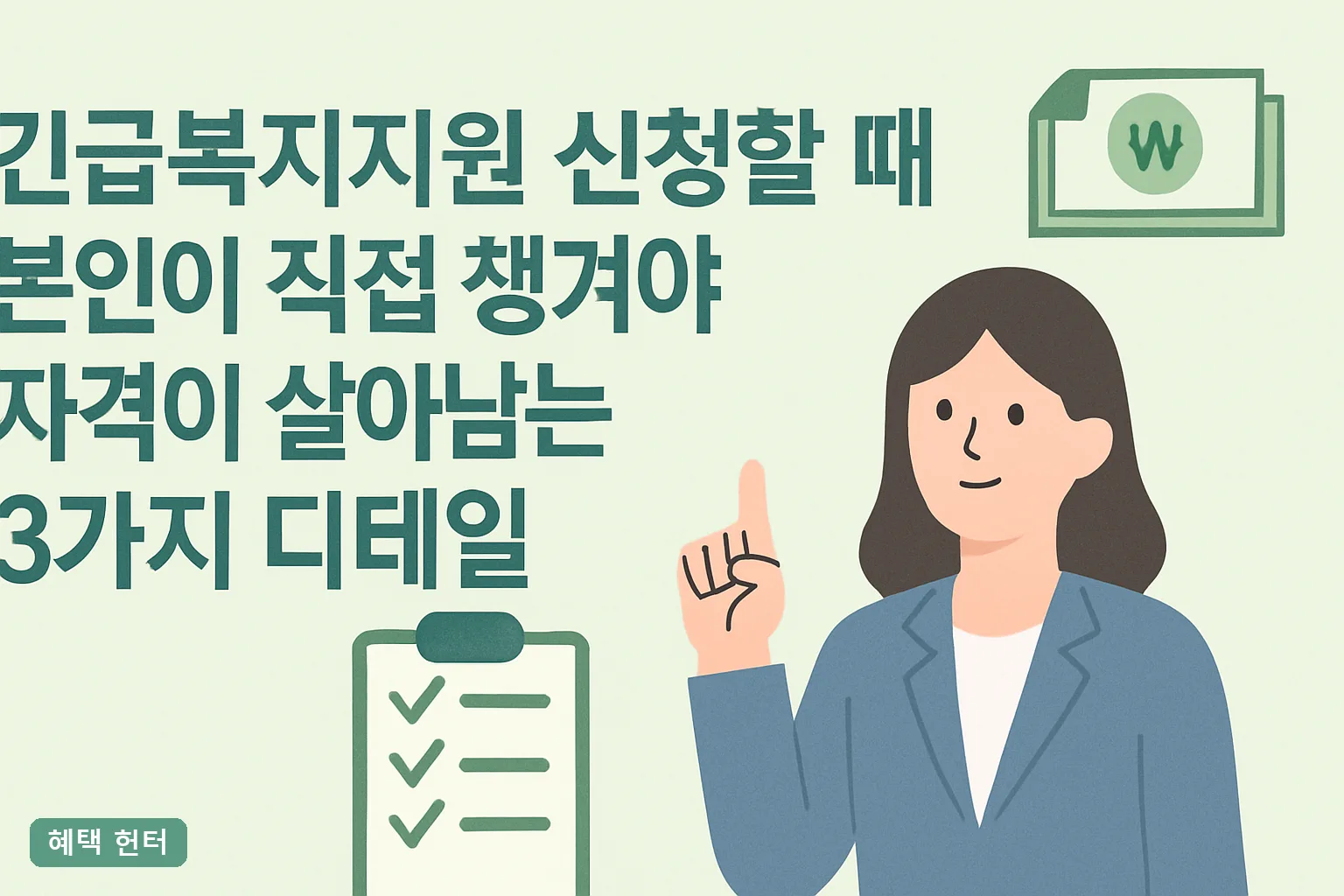 긴급복지지원 신청, 자격 살아남는 3가지 디테일