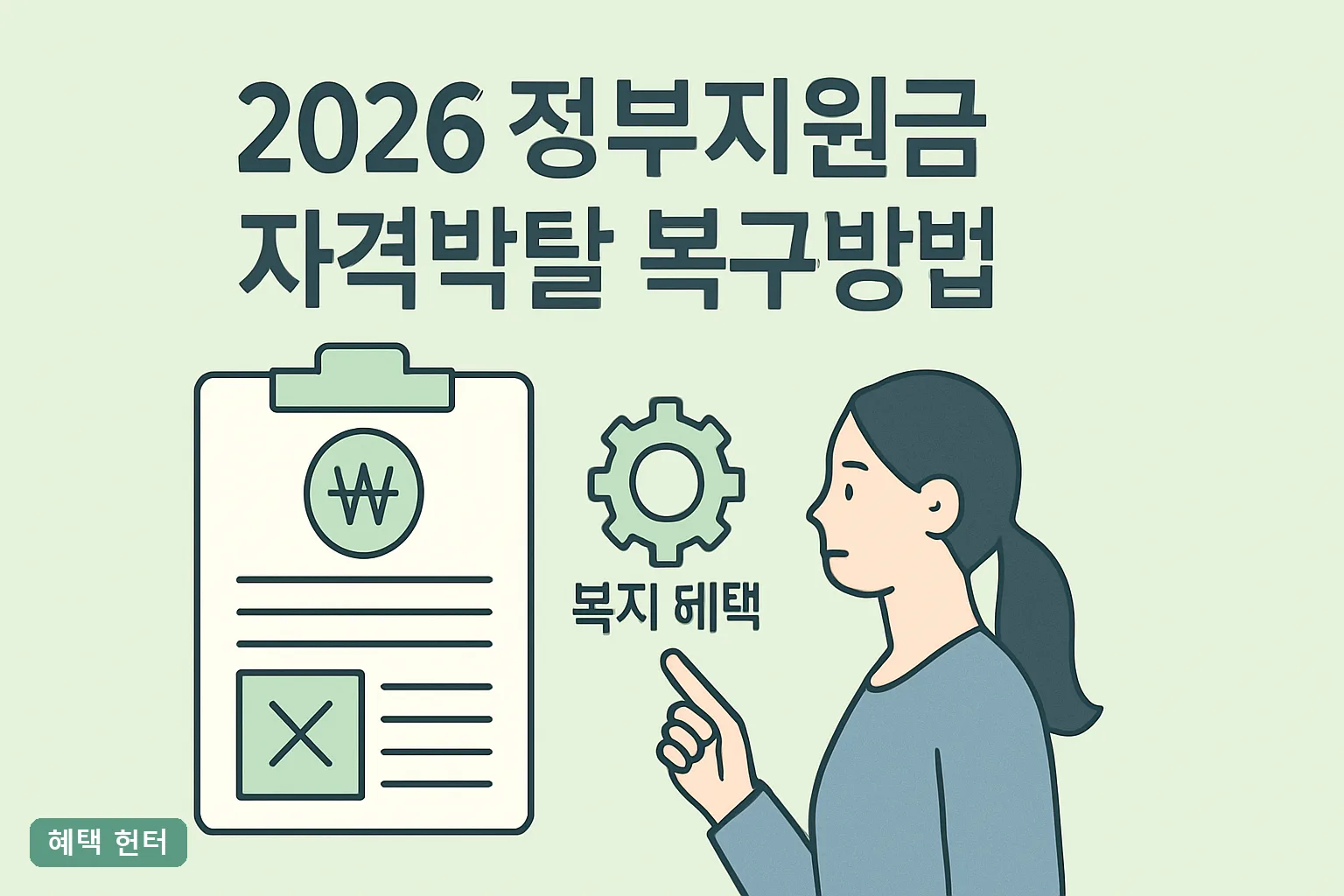 2026 정부지원금 자격박탈 복구방법 총정리