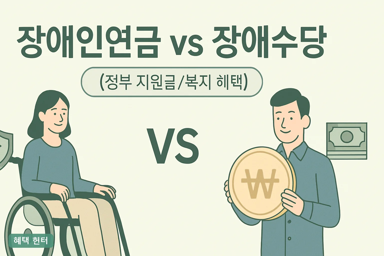 장애인연금 vs 장애수당, 내 자격 3분 진단