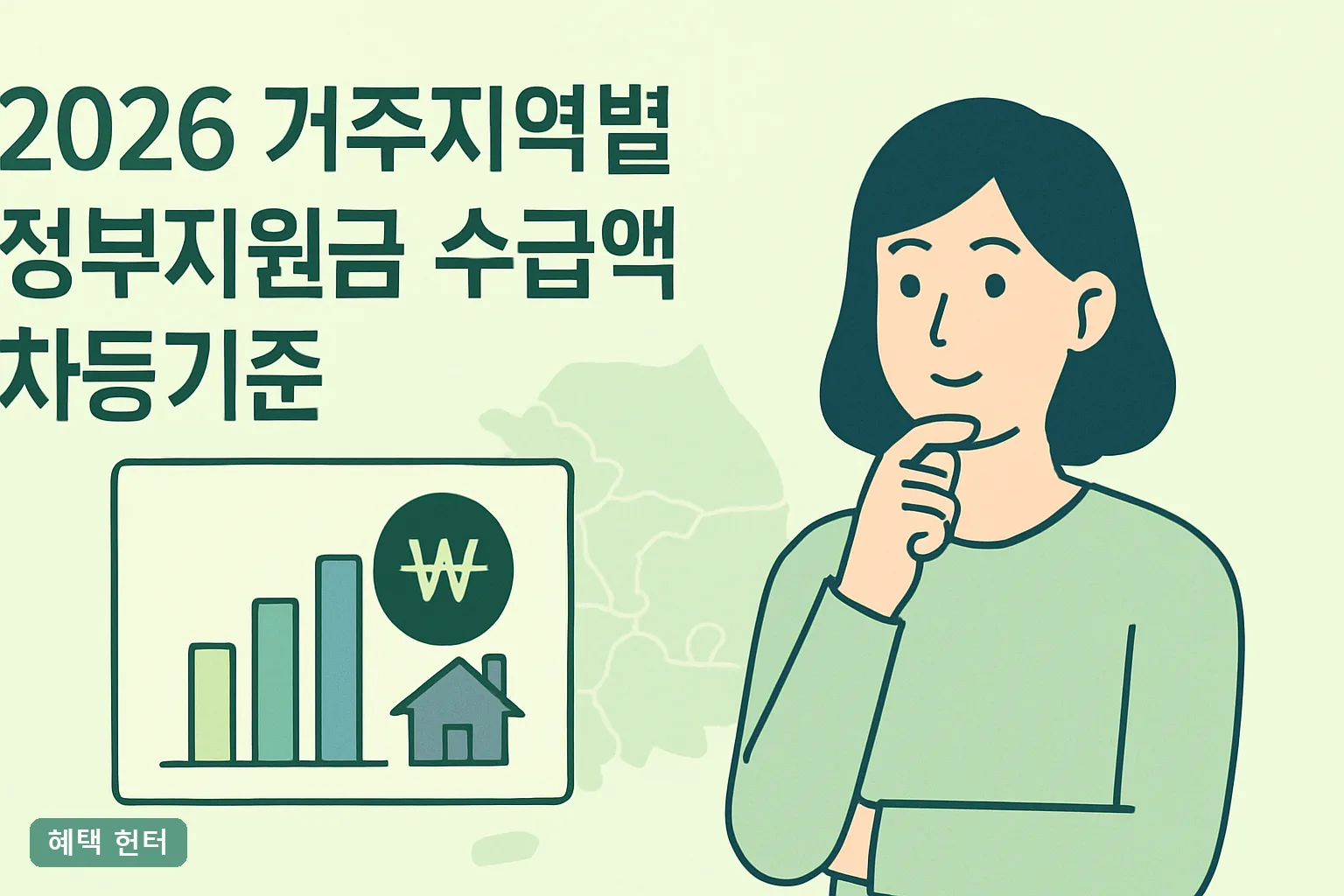 2026 거주지역별 정부지원금 수급액 차등기준 정리