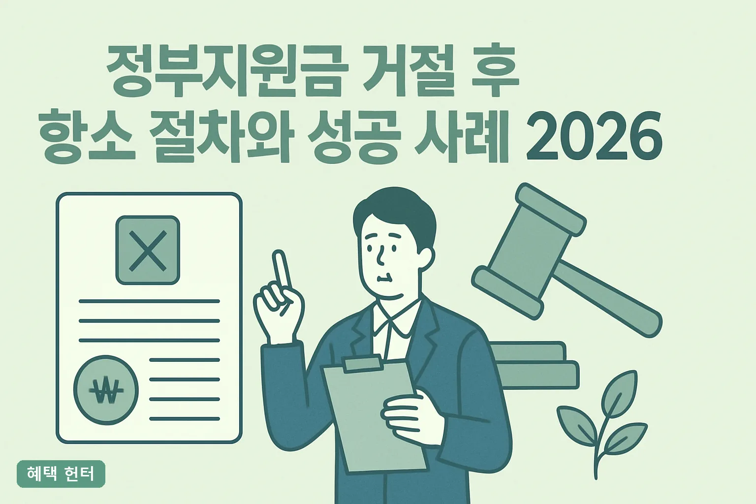 정부지원금 거절 후 항소 절차와 성공 사례 2026