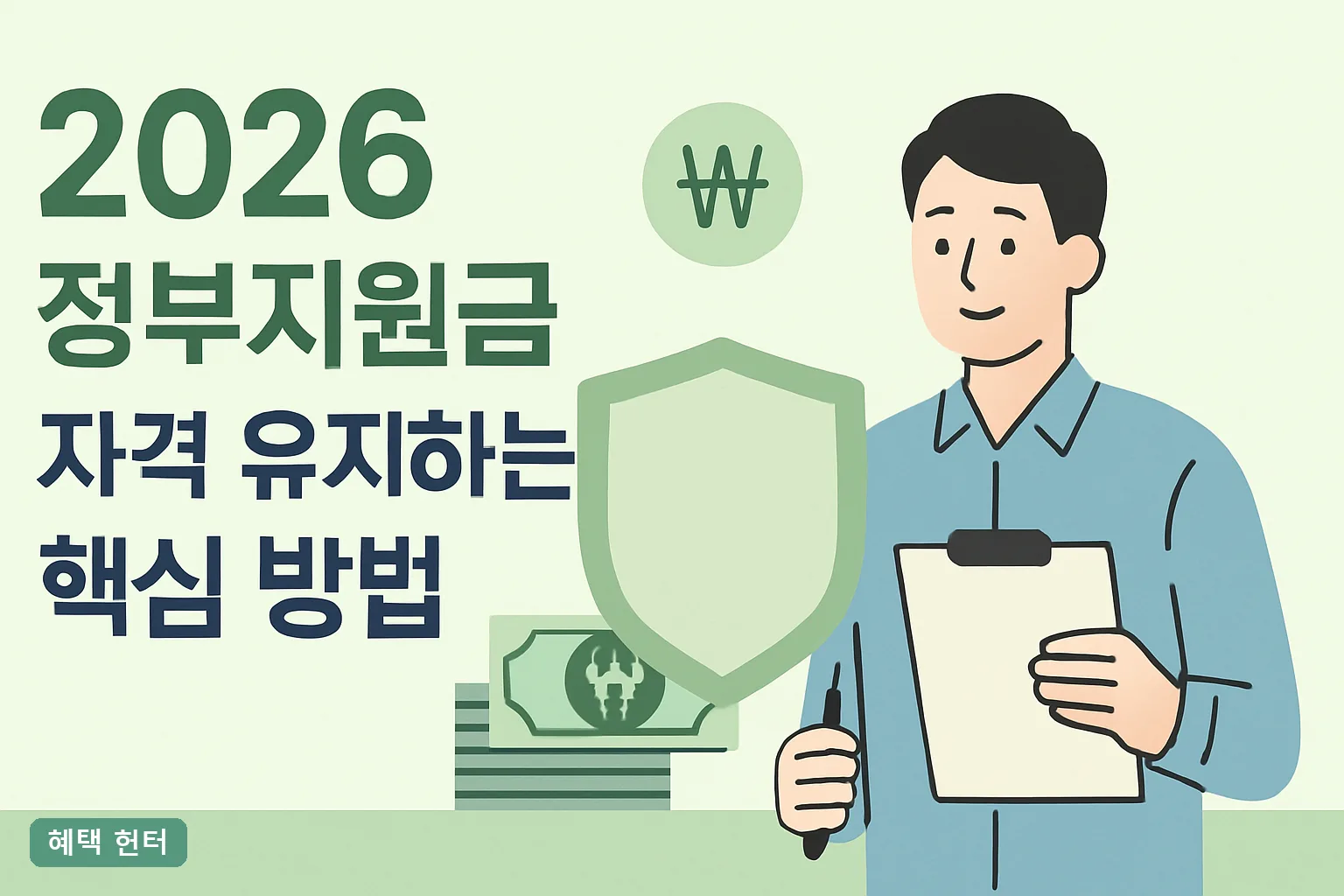 2026 정부지원금 자격 유지하는 핵심 방법 총정리