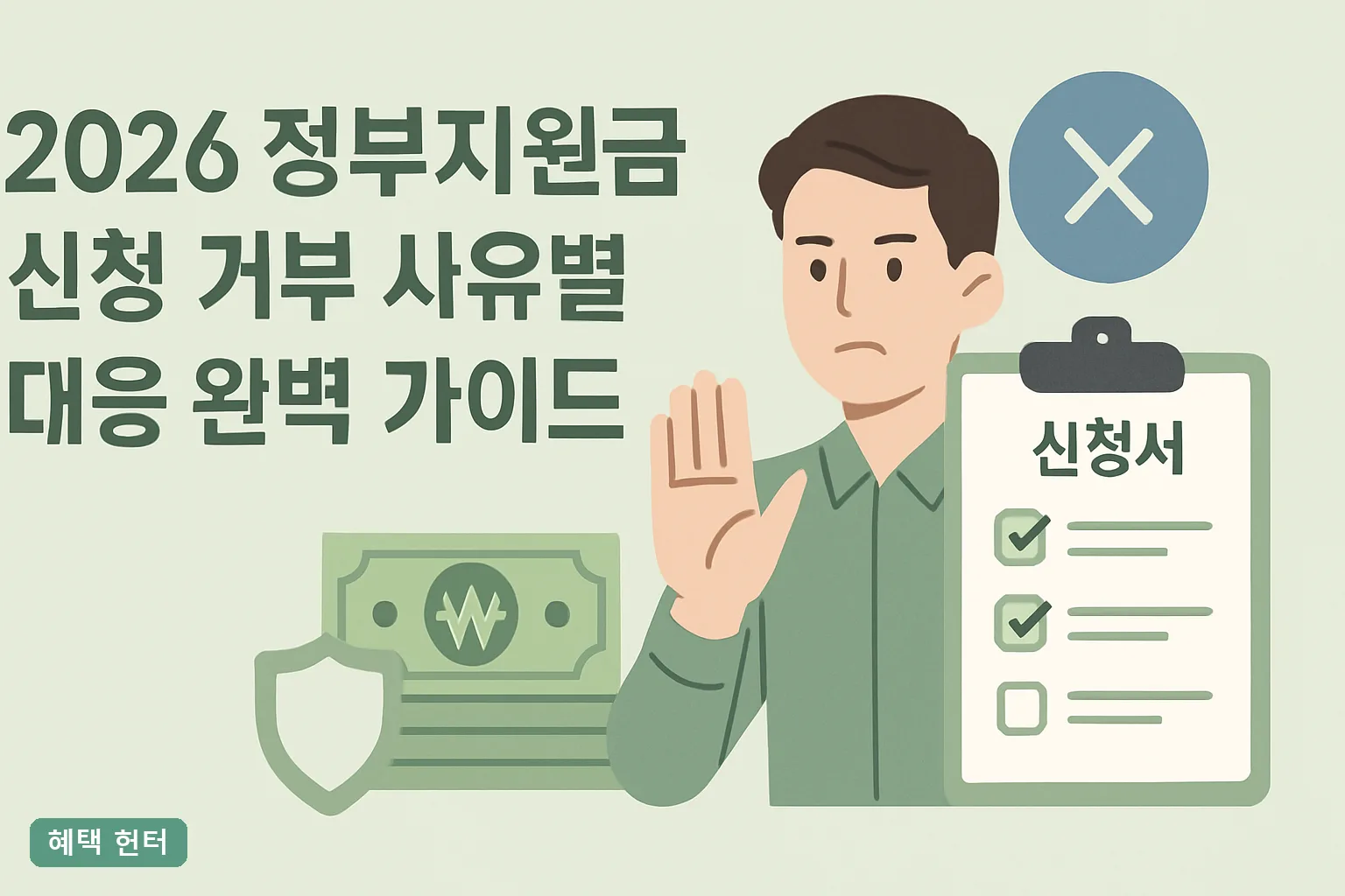2026 정부지원금 신청 거부, 사유별 대응 완벽 가이드
