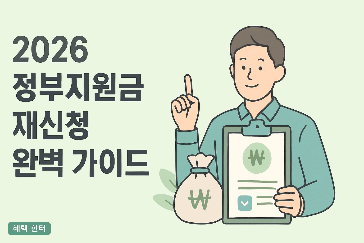 2026 정부지원금 재신청 완벽 가이드｜탈락 사유별 이의신청 30일 기한과 서류 총정리
