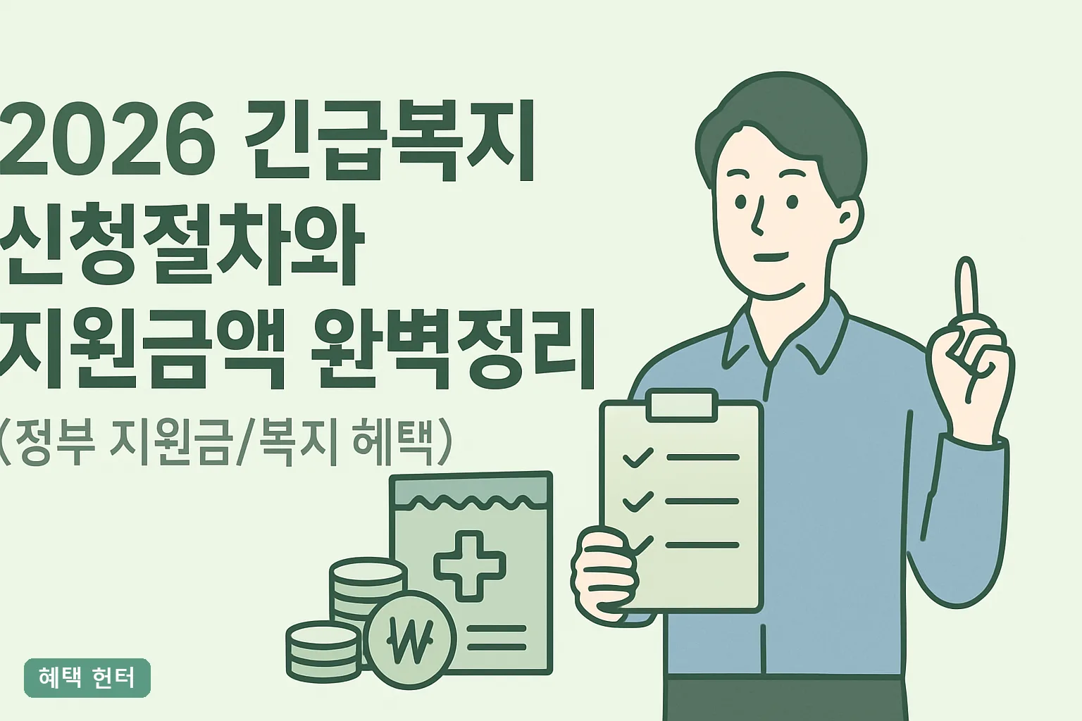 2026 긴급복지 신청절차와 지원금액 완벽정리｜48시간 결정, 4인 176만원 선지원 기준