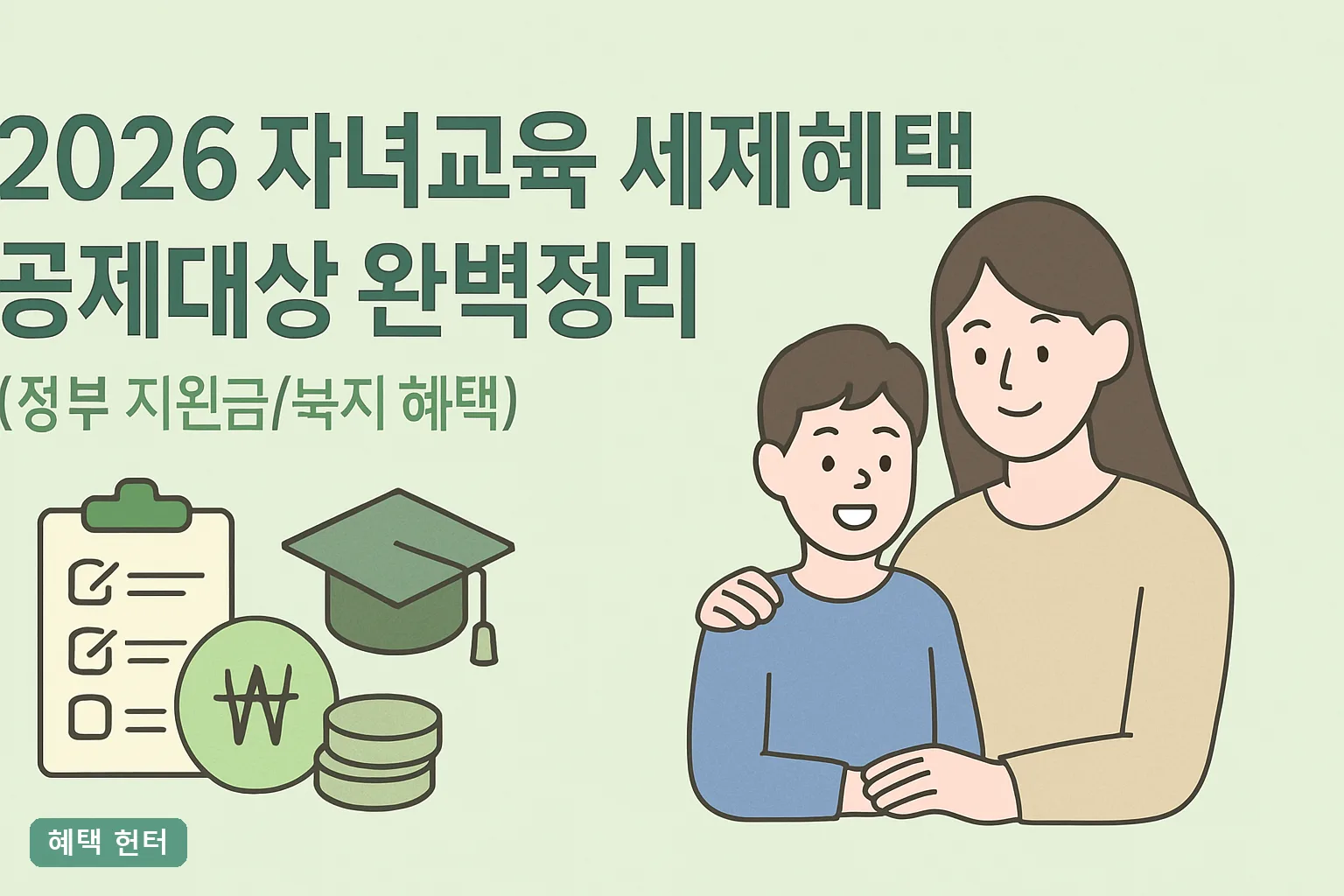 2026 자녀교육 세제혜택 공제대상 완벽정리, 한도 900만원과 15% 공제 기준 총정리