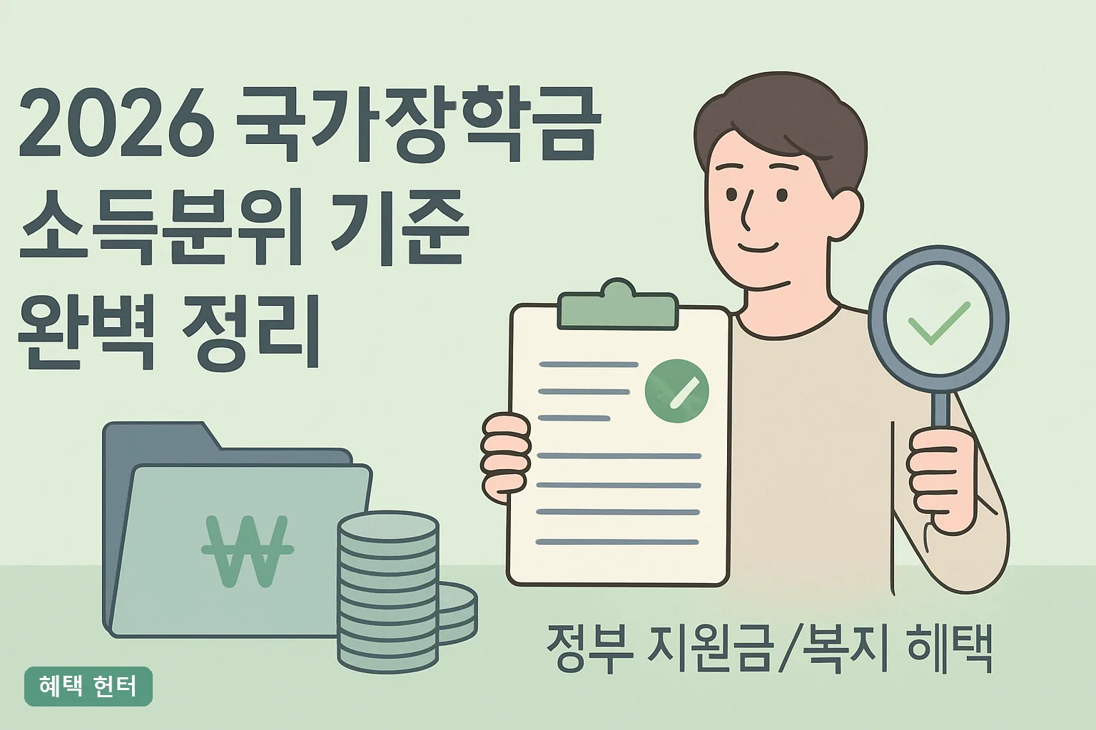 2026 국가장학금 소득분위 기준 완벽 정리｜구간표·소득인정액 계산법·신청기간 한눈에