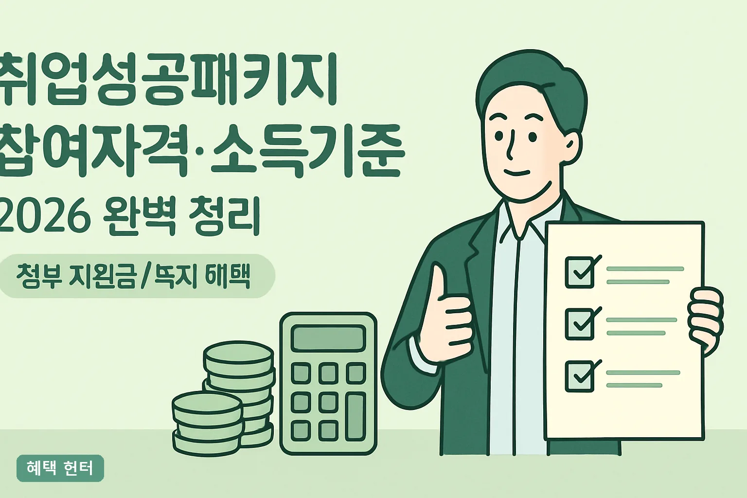 ** 취업성공패키지 참여자격 소득기준 2026 완벽 정리｜중위소득 60% 실제 금액표와 탈락 사유 5가지