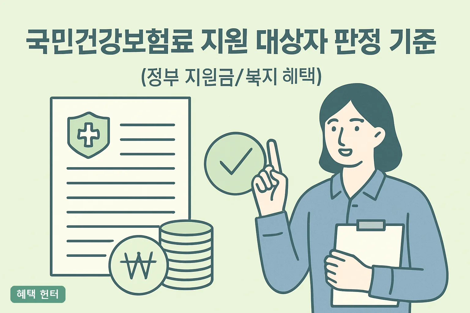 국민건강보험료 지원 대상자 판정 기준 2026, 가구원수별 본인부담금 표와 탈락 사유 정리