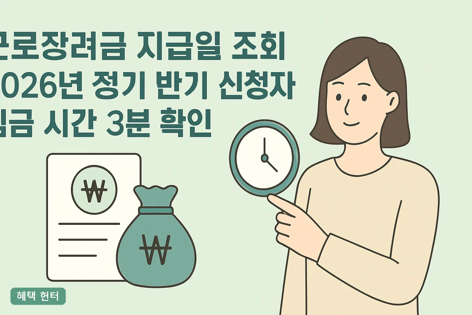 근로장려금 지급일 조회 2026년 정기 반기 신청자 입금 시간 3분 확인과 미입금 4단계 대처법